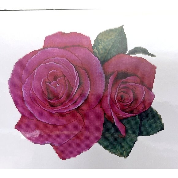 "Royal Valentine" Cross Stitch Pattern By The Silver Lining With Roses Design - Picture 1 of 3